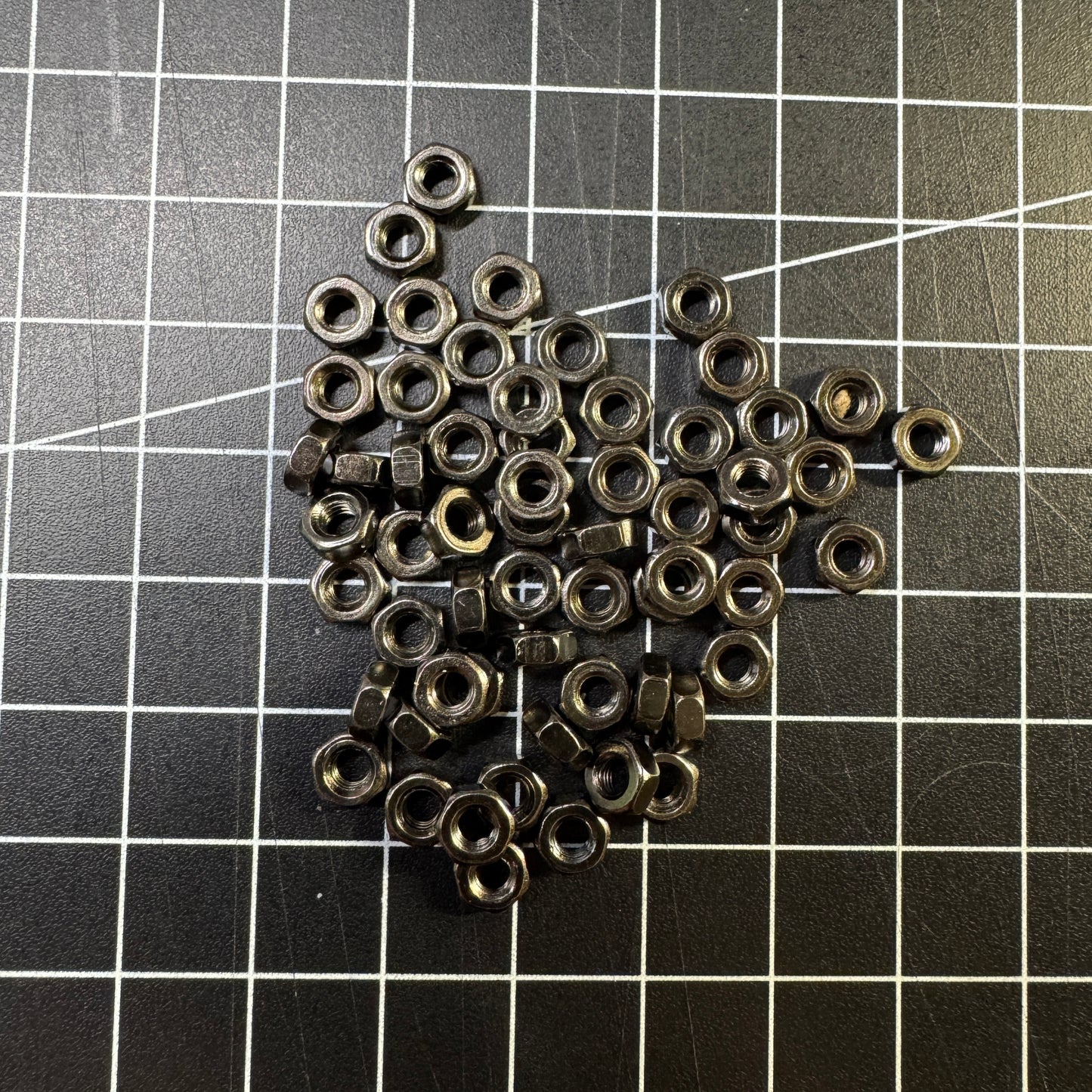 Black nickel plated nuts