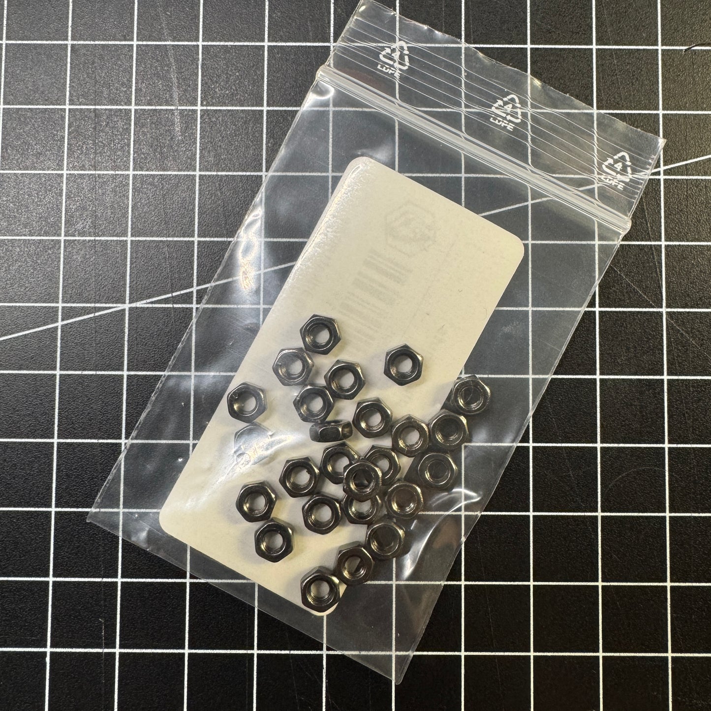 Black nickel plated nuts