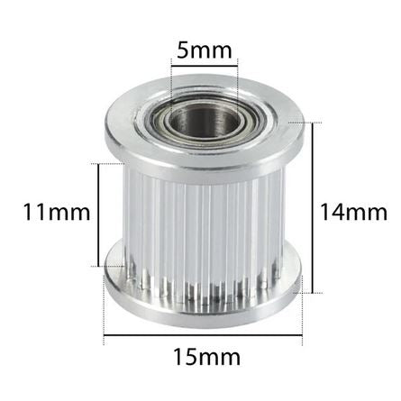 20T 2GT 5mm ID Idler