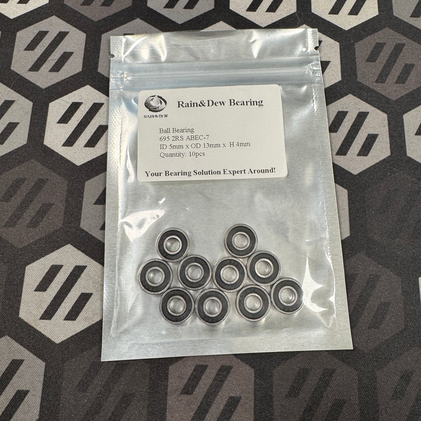 10-pack 695-2RS Bearings