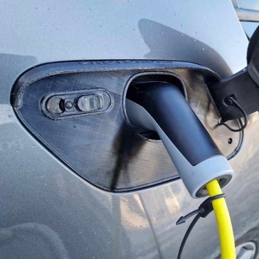 VW E-Golf weather and snow cover for charging port