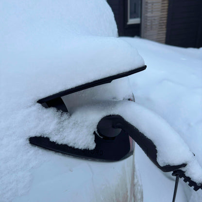 Tesla Model Y weather and snow cover for charging port