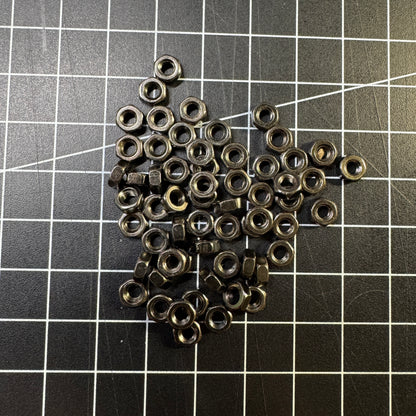 Black nickel plated nuts