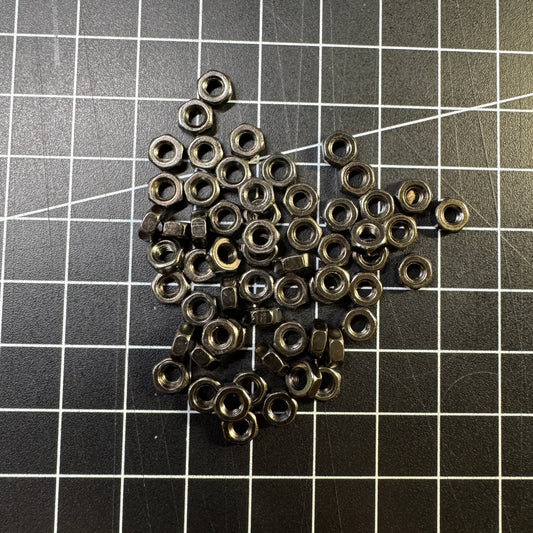 Black nickel plated nuts