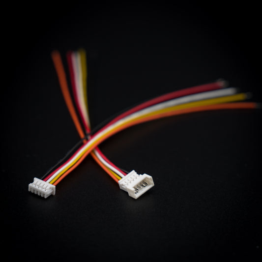 Micro JST 1.25mm pre-crimped cables 2-6 pin